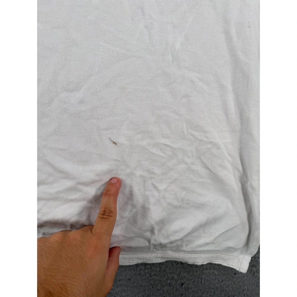 Polo Ralph Lauren Polo Shirt Men White 2XL Arms Rec Rugby Cross Wings Custom Fit